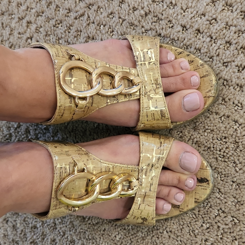 Cork slip-in shoes